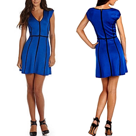 French Connection Stunning Piped Knit Contrast-Trim Dress - Picture 3 of 13